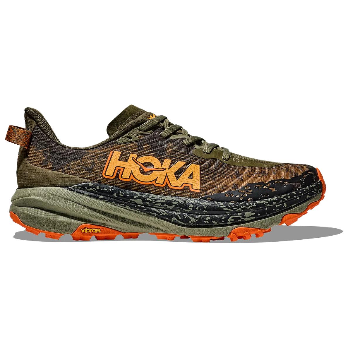 HOKA ONE ONE Speedgoat 6 Soft And Comfortable Slip Resistant Abrasion Resistant Low top Running Shoes Men’s Olive