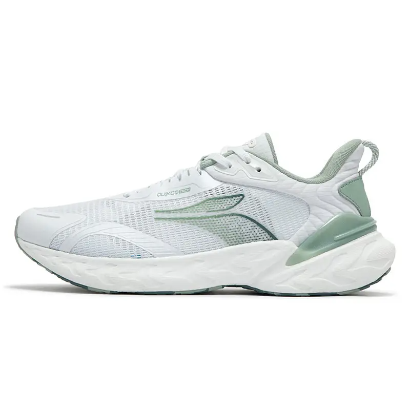 361° Popping Foam Cushioning Breathable Low top Training Running Shoes Men’s White Green