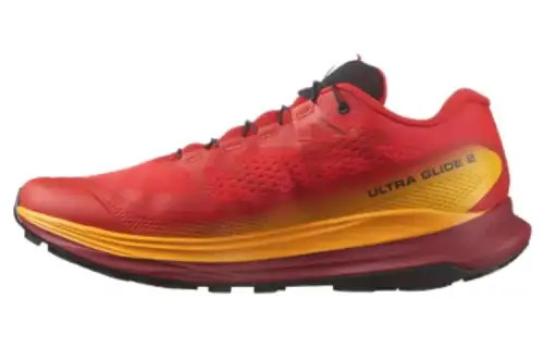 SALOMON Ultra Glide 2 Cushioning Low top Running Shoes Men's Red Orange