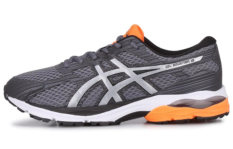 ASICS Gel Equation Running Shoes Men's Low Top Gray/Orange