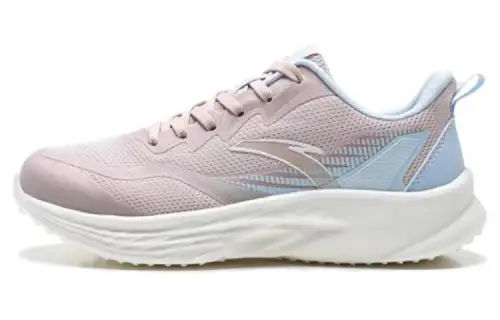 Anta Abrasion Resistant Breathable Low top Running Shoes Women's Pink Blue