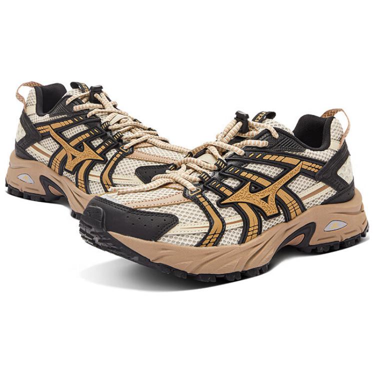 Mizuno FIYI TL Slip Resistant Abrasion Resistant Low top Trail Running Shoes Unisex Beige Black