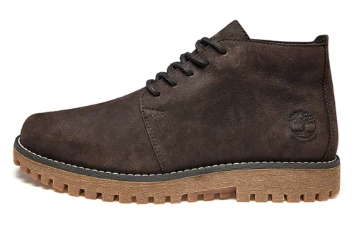 Timberland Chukka Waterproof Abrasion Resistant Cushioning Short Outdoor Boots Men's Dark Brown