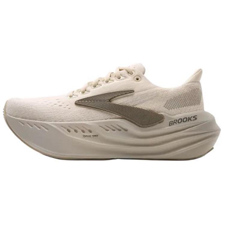 Brooks Brooks Glycerin max super glycerin running shoes, comfortable and versatile, shock-absorbing, non-slip and wear-resistant, low-top, marathon long-distance running shoes, women's white