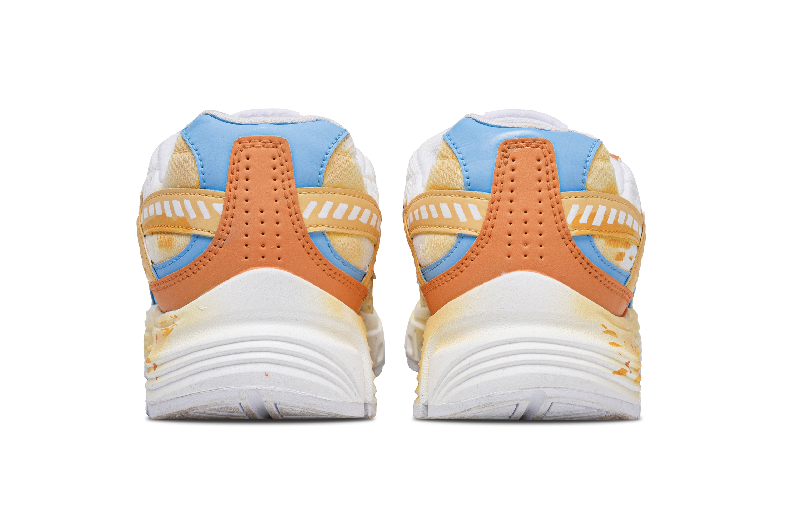 Nike Initiator Abrasion Resistant Low top Casual City Commuting Running Shoes Women’s Orange White