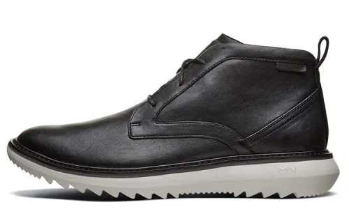 Skechers MARK NASON Mako Leather Men's Casual Shoes Men's Black White