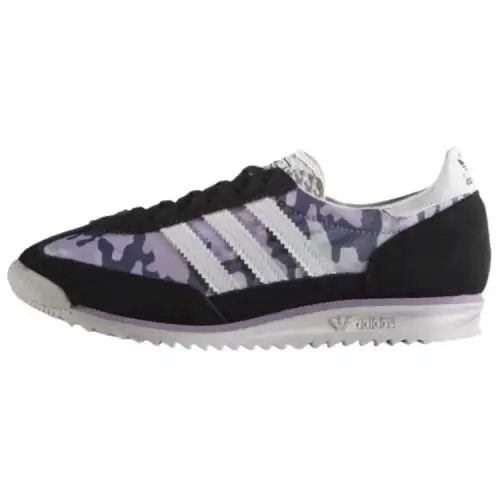 Adidas Originals Slip Resistant Abrasion Resistant Low top Running Shoes Women's Black Purple