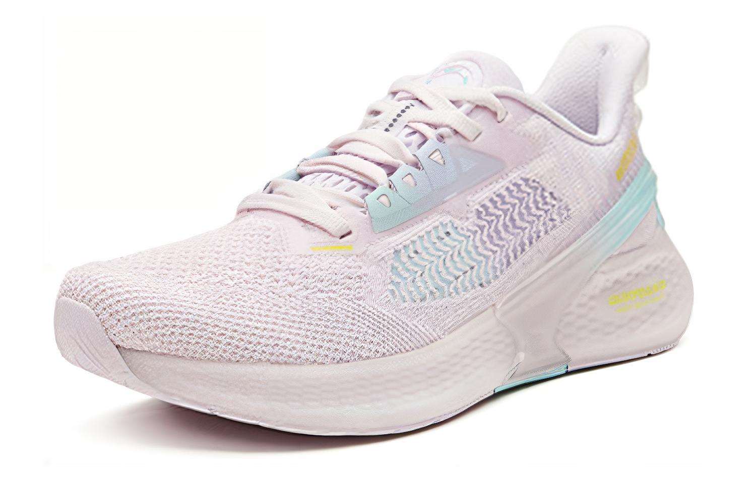 361° Flying Wing Textile, Mesh Abrasion Resistant, Breathable, Lightweight Low top Running Shoes Women’s Pink Cyan