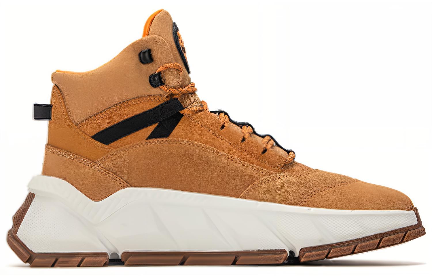 Timberland Leather Thermal Abrasion Resistant Cushioning Short Outdoor Boots Men's Brown White