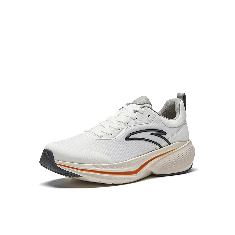 Anta Cloud Path Abrasion Resistant Breathable Coverage Low top Casual Running Shoes Men’s Papyrus White