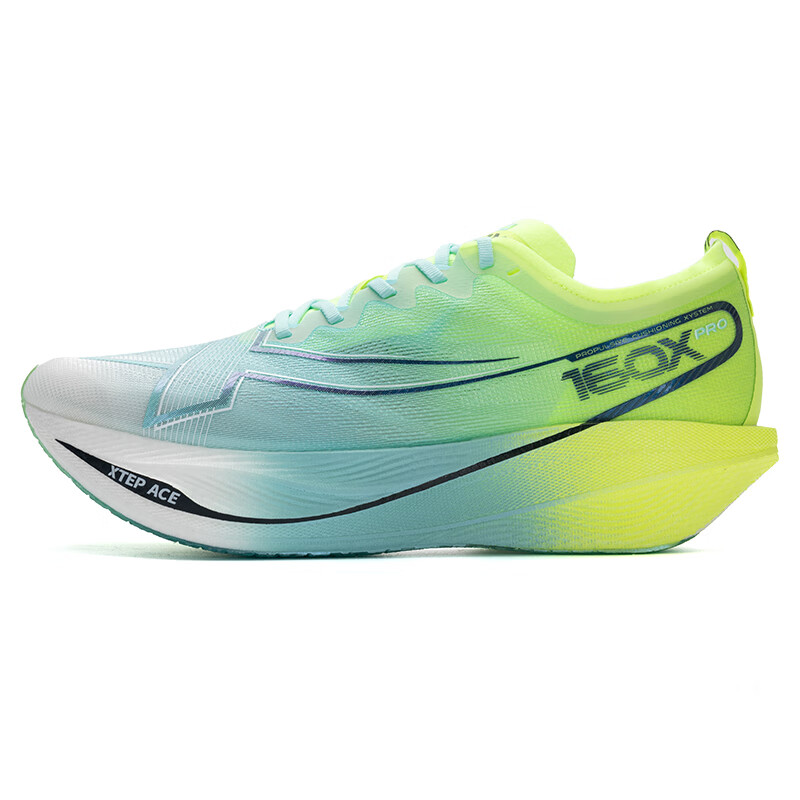 XTEP 160X 5.0 PRO Slip Resistant Abrasion Resistant Low top Running Shoes Men’s Blue Green