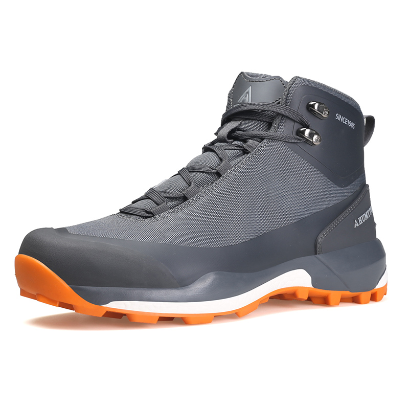 HUMTTO Abrasion Resistant Breathable Abrasion Resistant Breathable High top Outdoor Shoes Men’s Dark Gray