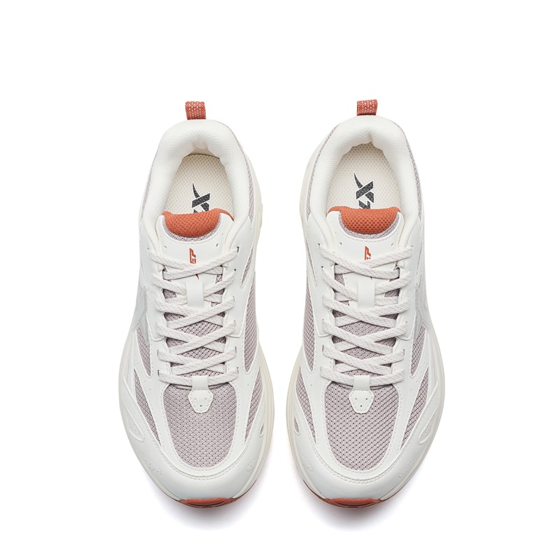 XTEP Dust Free 7.0 Cushioning Rebound Slip Resistant Low top Casual City Commuting Running Shoes Women’s White