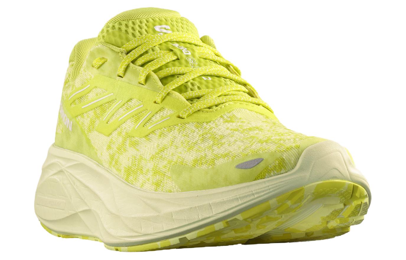 SALOMON AERO GLIDE 2 Comfortable Cushioning Low top Running Shoes Men’s Yellow Green