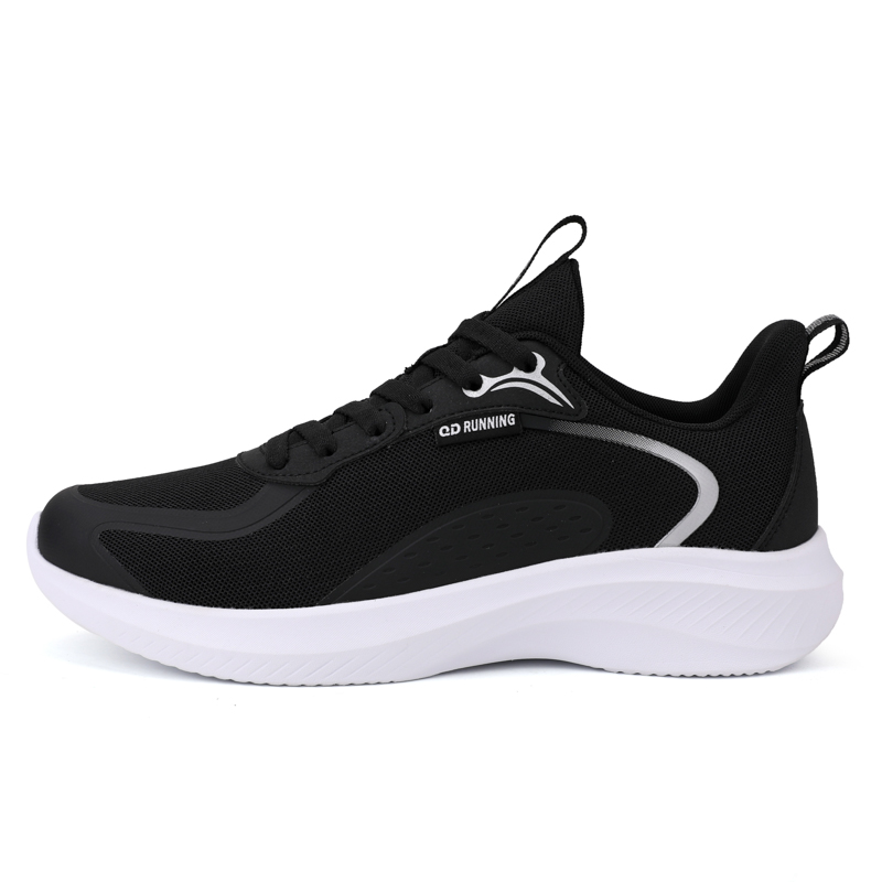 QIAODAN Low top Casual Running Shoes Men’s Black White