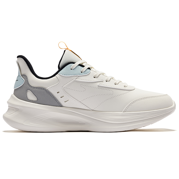 Erke Leap 2.0 Cushioning Rebound Waterproof Running Shoes Men’s Microcrystal White Wild Gray