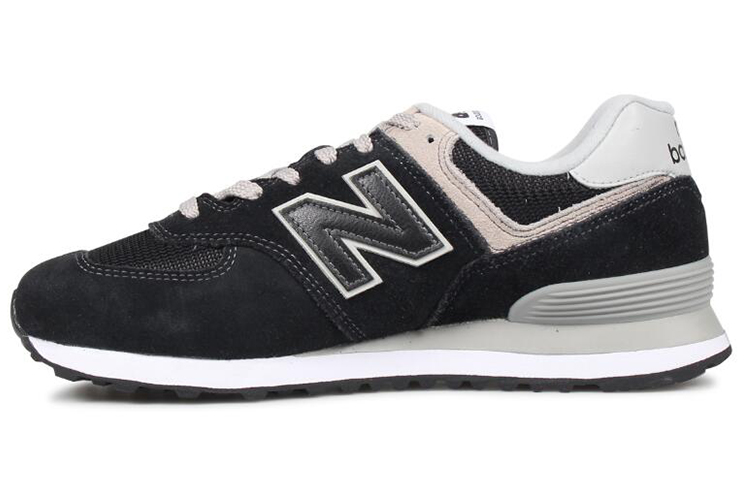 New Balance NB 574 retro mesh non-slip breathable and lightweight low-cut casual running shoes for men and women black pink d wide