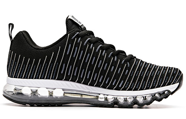 Anta Full Length Air Cushion Abrasion Resistant Slip Resistant Cushioning Low top Running Shoes Women’s Black Gray