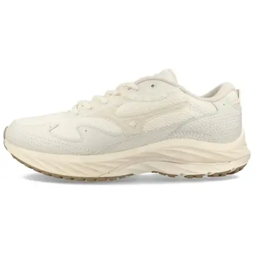 Mizuno Wave Rider 10 Slip Resistant Abrasion Resistant Low top Running Shoes Unisex Ecru