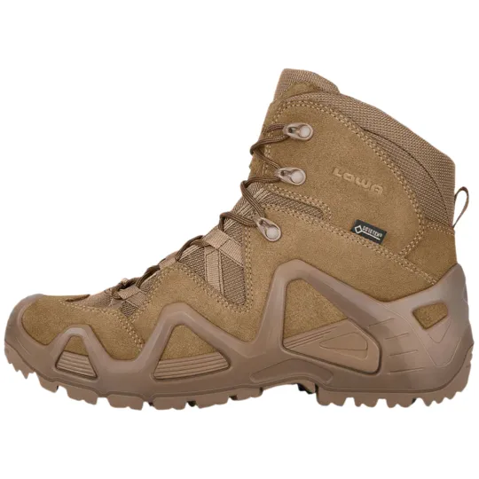 Lowa ZEPHYR GTX Waterproof Abrasion Resistant Cushioning Crew Outdoor Boots Men's Deep Coyote Brown