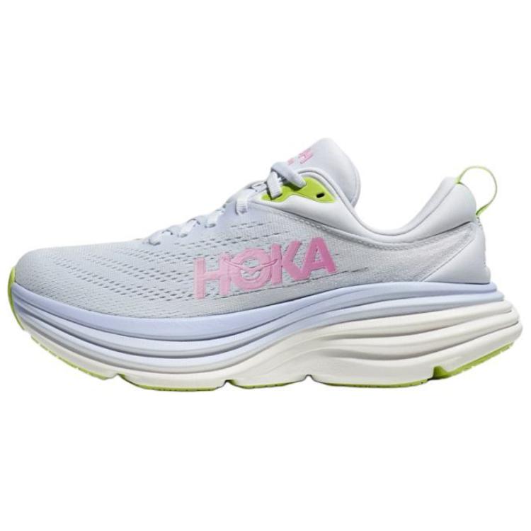 Женские кроссовки HOKA Bondi 8 (сине-розовые)