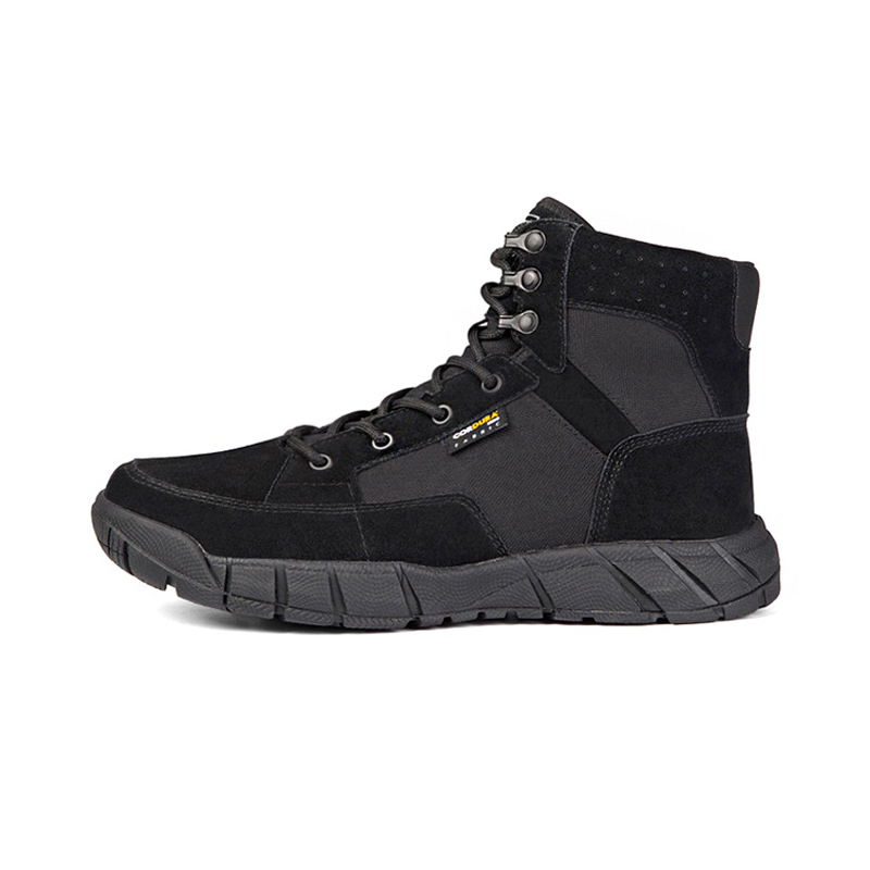 FFREE SOLDIER Abrasion Resistant Slip Resistant Mid top Outdoor Shoes Men’s Black