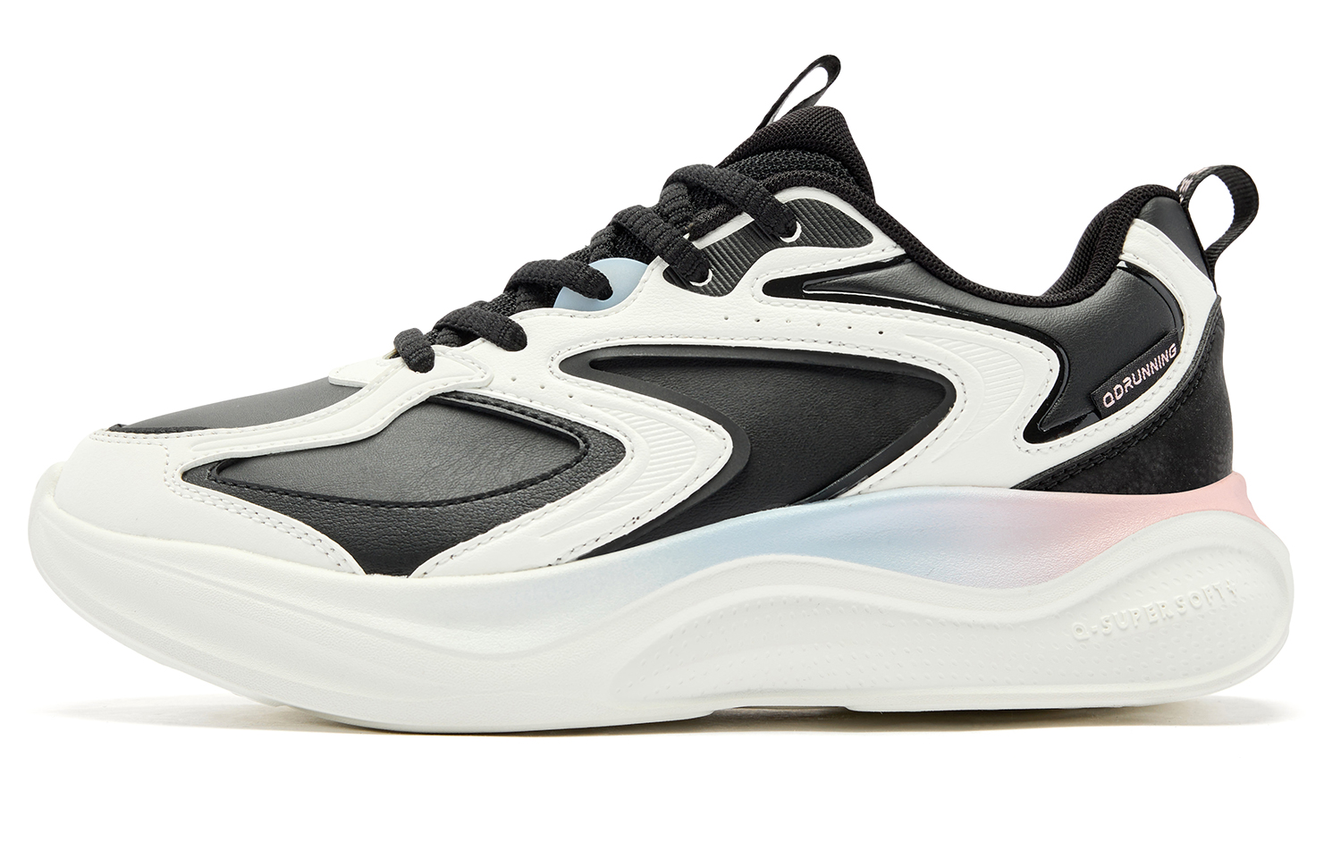 QIAODAN Slip Resistant Abrasion Resistant Low top Q COZY SOFT Running Shoes Women’s Black White