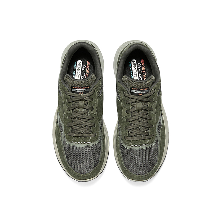 Skechers Abrasion Resistant Low top Running Shoes Men’s Olive Green