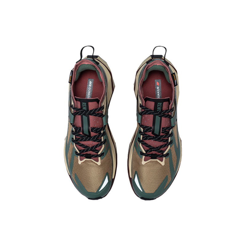 Anta Slip Resistant Abrasion Resistant Low top Outdoor Shoes Men’s Plaid Brown