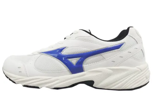Mizuno School Running Slip Resistant And Breathable Low top Running Shoes Men's White Blue