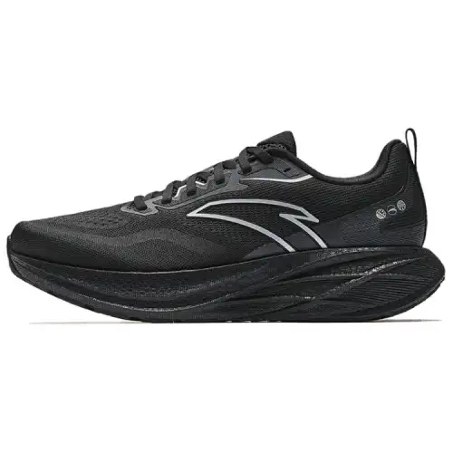 Anta Slip Resistant, Abrasion Resistant, Rebound Low top Casual Training Running Shoes Men's Black