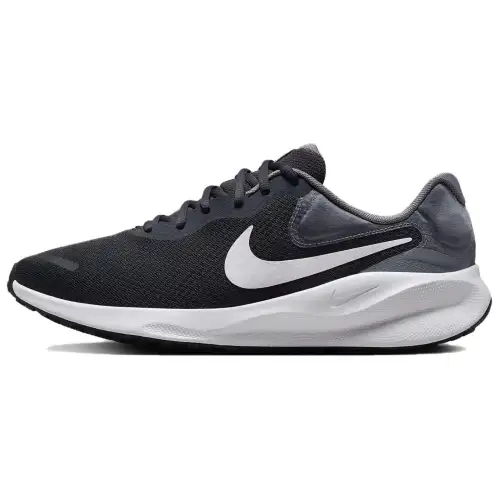 Nike REVOLUTION 7 Slip Resistant Abrasion Resistant Support Low top Running Shoes Men's Black