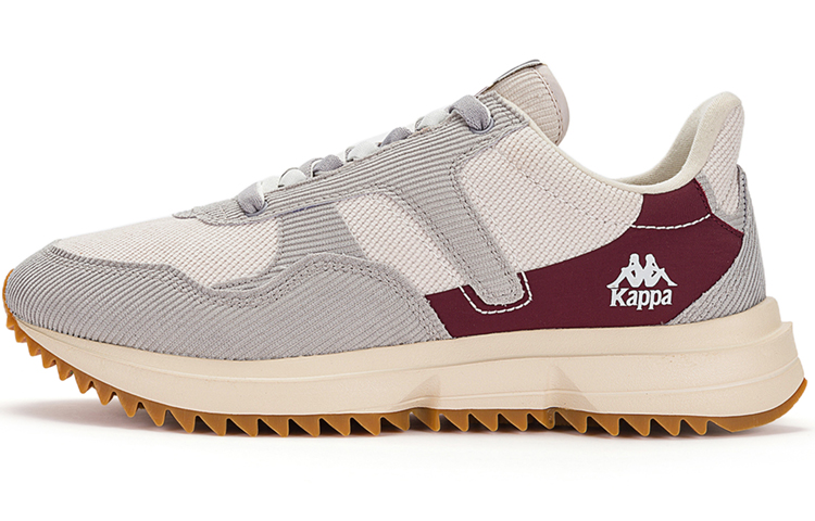 Kappa Cushioning Slip Resistant Low top Running Shoes Unisex Beige Gray