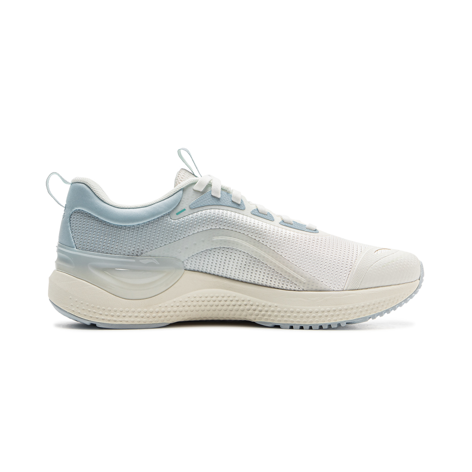 Li Ning Cushioning Slip Resistant Abrasion Resistant Lightweight Low top Running Shoes Women’s White Blue