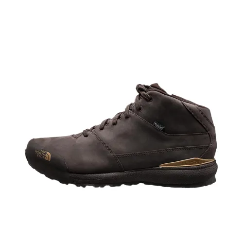 THE NORTH FACE Abrasion Resistant Mid top Outdoor Shoes Men's Brown