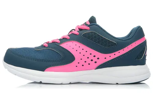 Li Ning Hongyan Mesh, Synthetic Leather Cushioning Slip Resistant Abrasion Resistant Low top Running Shoes Women's