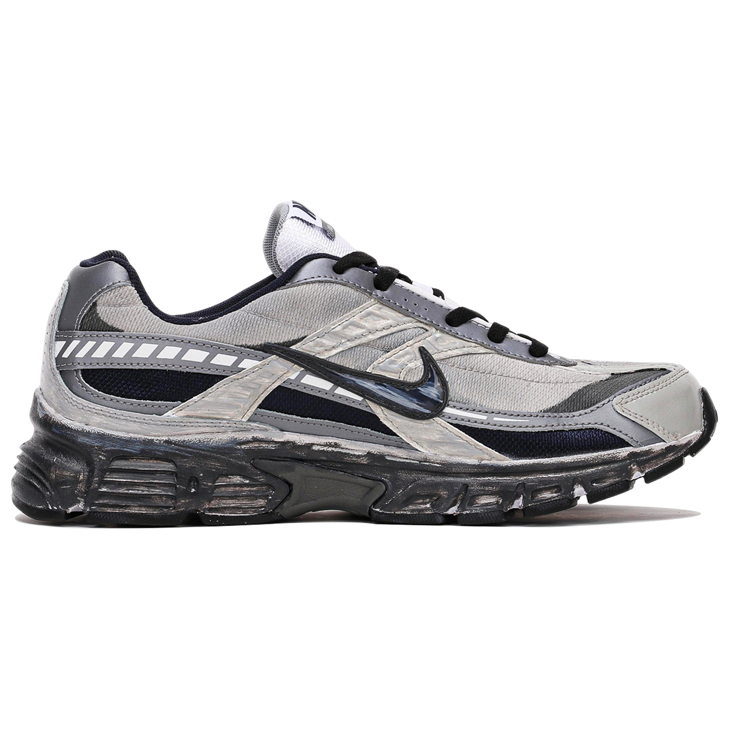 Nike Initiator Abrasion Resistant Abrasion Resistant Low top Running Shoes Men’s Black Gray