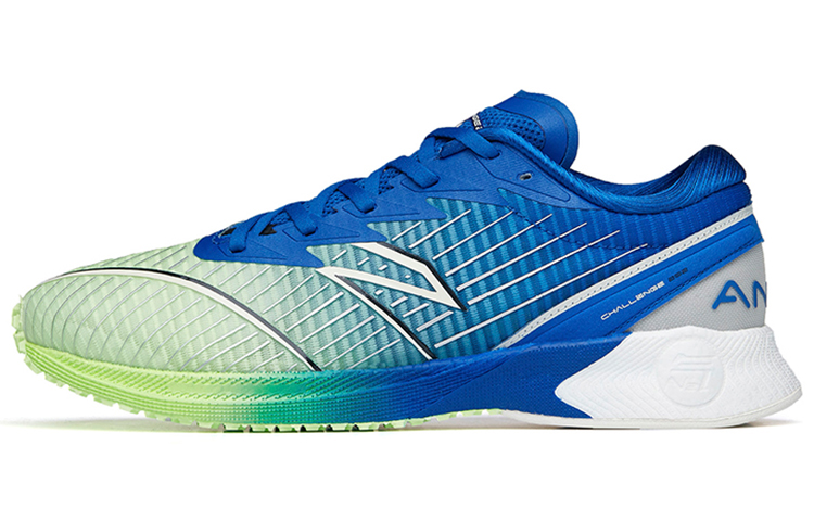 Anta Abrasion Resistant Abrasion Resistant Low top Running Shoes Men’s Green Blue White