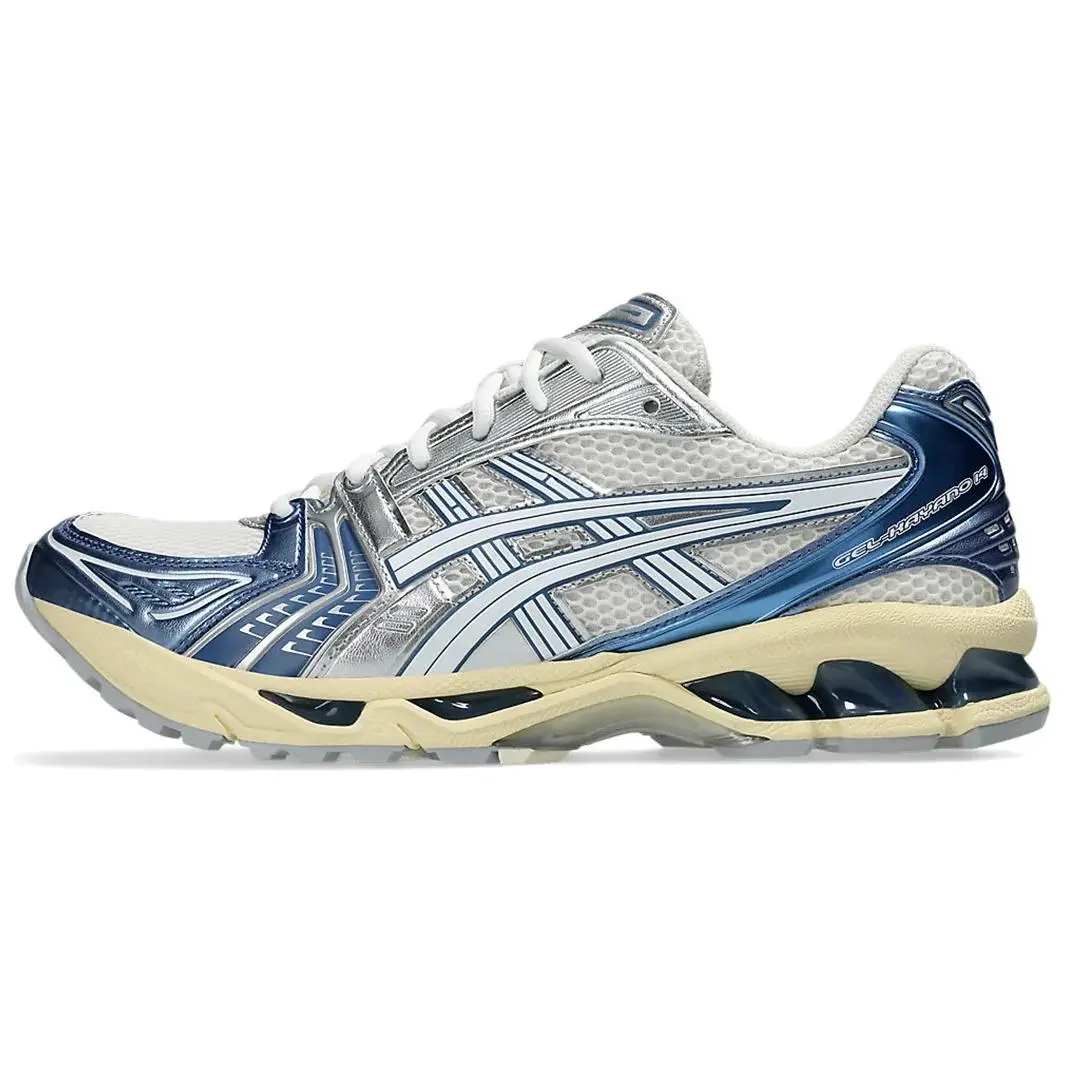 ASICS Gel Kayano 14 Comfortable Low top Casual Running Shoes Unisex Blue Silver