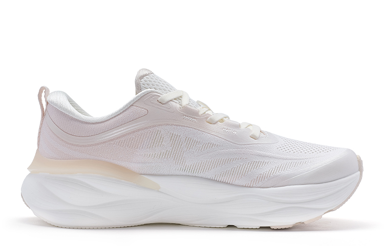 XTEP Cloud Wing 2.0 Comfortable Cushioning Slip Resistant Low top Casual Running Shoes Women’s Sail White Pure Pink