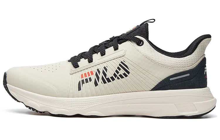 FILA Surround 1S Running Shoes Men's Low Top Ecru/Black