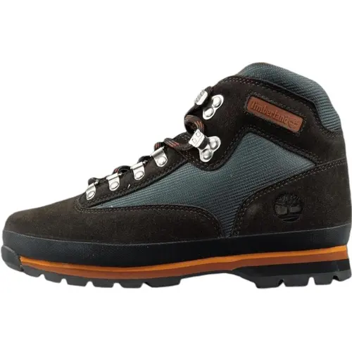 Timberland Euro Hiker Short Outdoor Boots Men's Brown Blue