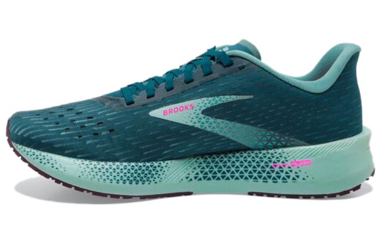 Brooks Hyperion Tempo Comfortable Cushioning, Wear Resistant Low top Running Shoes Women's Green Blue