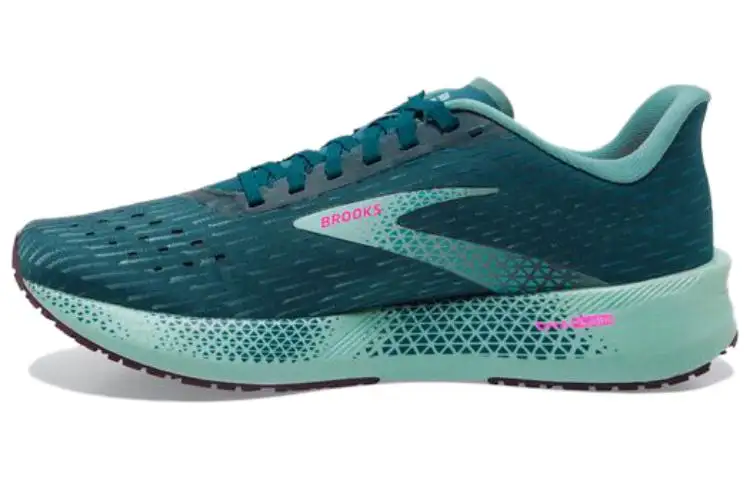 Brooks Hyperion Tempo Comfortable Cushioning, Wear Resistant Low top Running Shoes Women's Green Blue