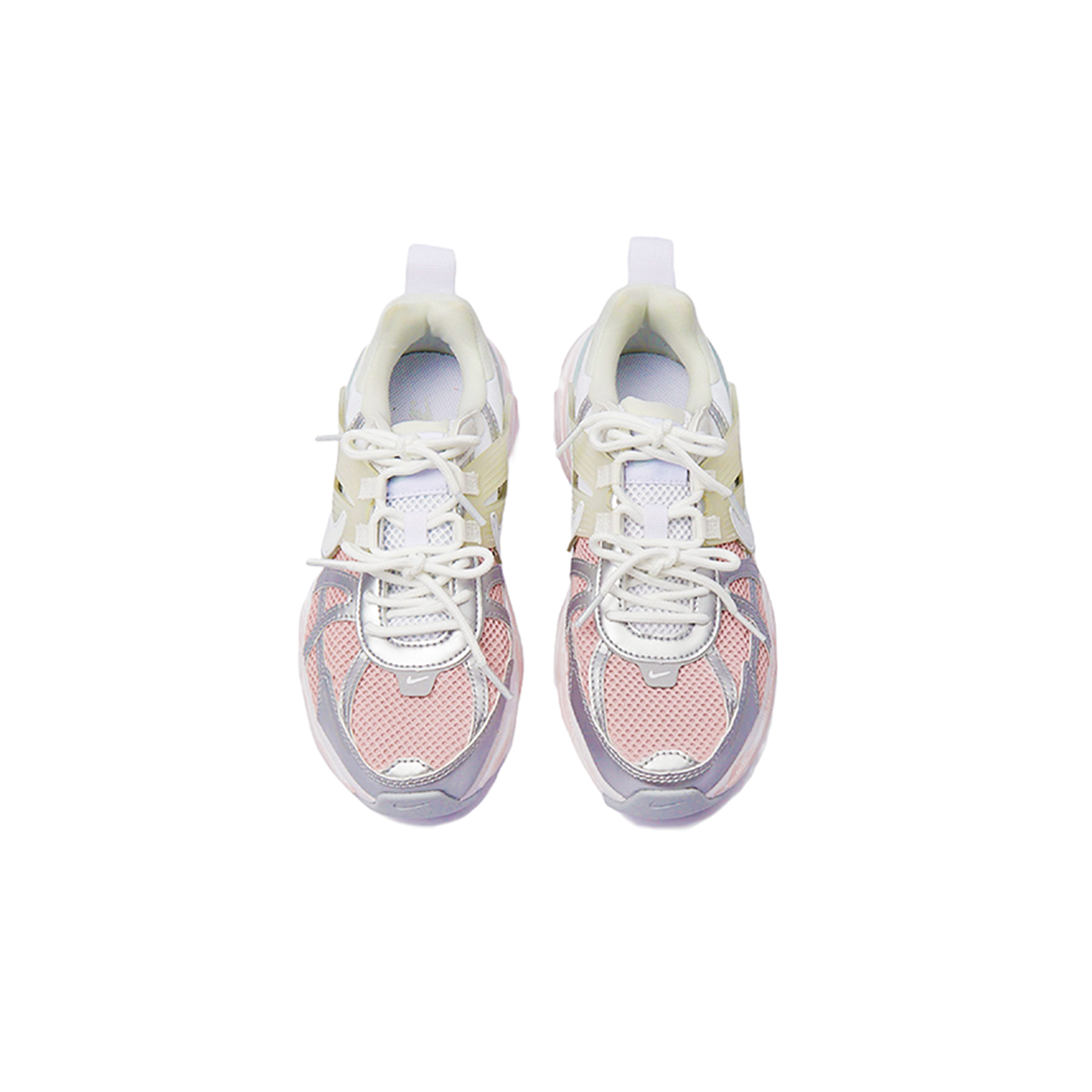 Nike V2K Run Abrasion Resistant Breathable Low top Running Shoes Women’s Pink White Silver