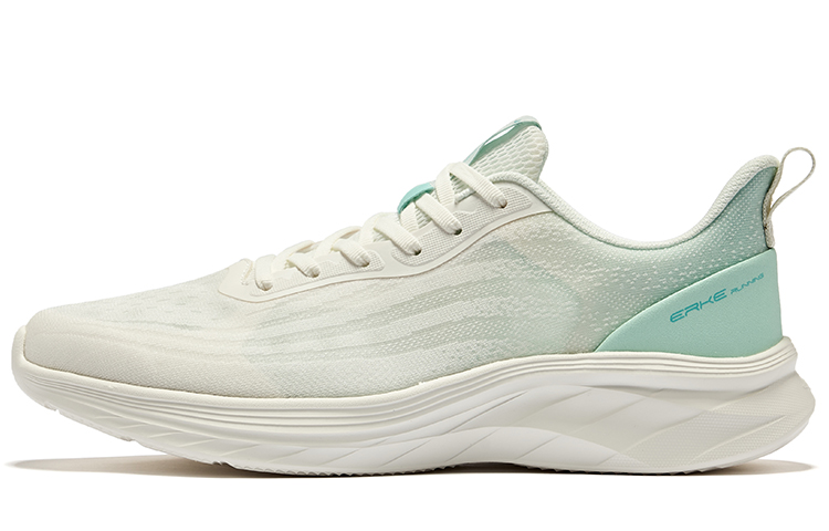 Erke Cushioning Breathable Cushioning Breathable Low top Running Shoes Men’s Microcrystal White Jade Stone Green