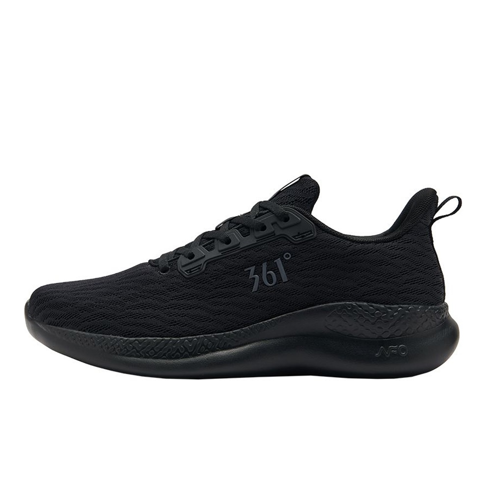 361° Breathable Mesh Cushioning Slip Resistant Low top Running Shoes Men’s Black