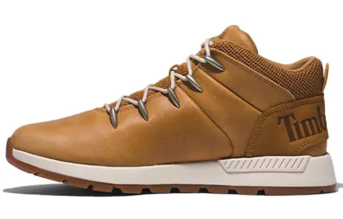 Timberland Sprint Trekker Leather Abrasion Resistant Abrasion Resistant Ankle Length Outdoor Boots Brown Yellow