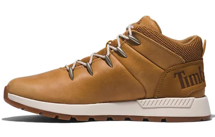 Timberland Sprint Trekker Leather Abrasion Resistant Abrasion Resistant Ankle Length Outdoor Boots Brown Yellow