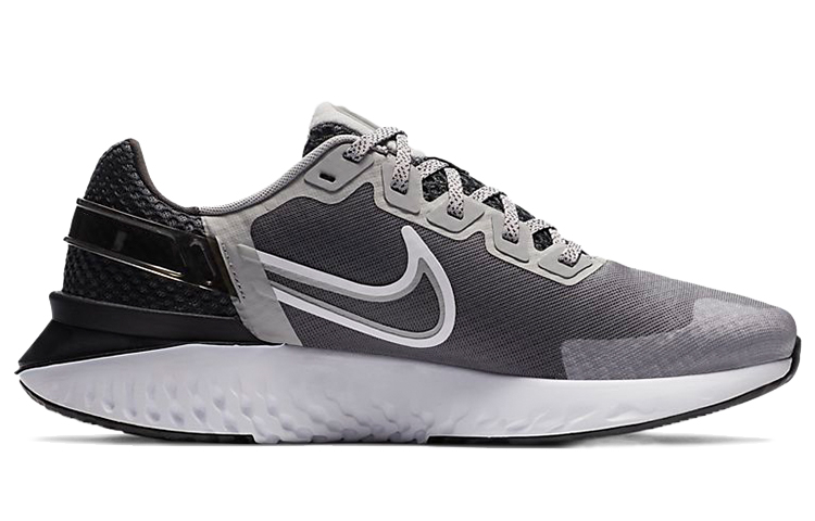 Мужские кроссовки Nike Legend React 3 PU (черный / серый) — Чёрныйсерый — фото 2